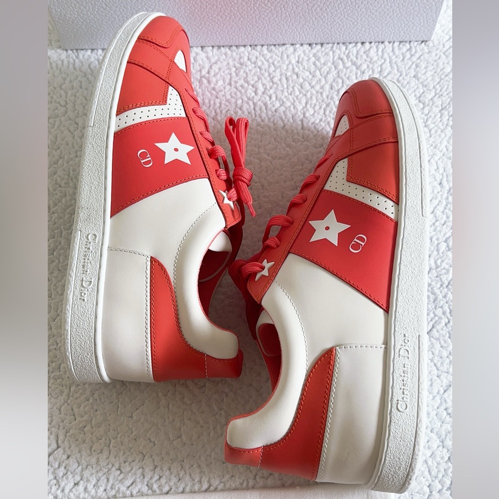 Christian Dior Women's Dior Star Low-Top Leather Sneakers - Picture 11 of 16